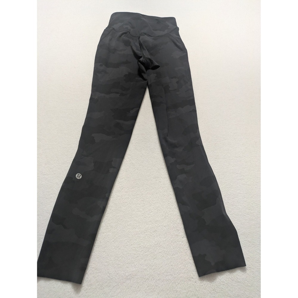 Lululemon Align High Rise Leggings Women's Size 2 Black Camo 24" Inseam